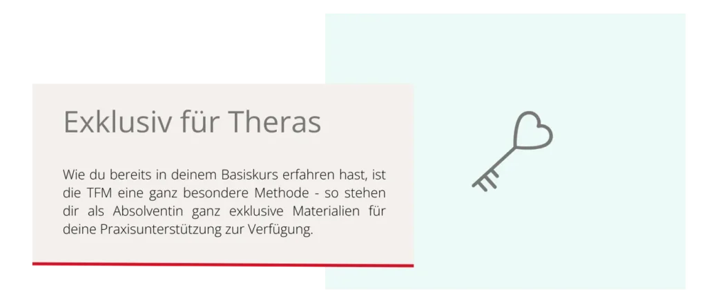 TFM Exklusive Materialien für Therapeutinnen